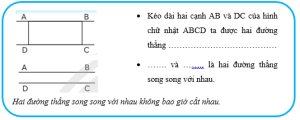 Giải Vở bài tập Toán 4, bài 32: Hai đường thẳng song song -  Sách Chân trời sáng tạo